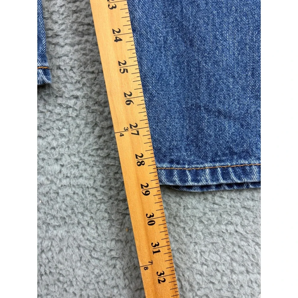 Levis 505 Regular Fit Straight Leg Denim Jeans Mens 29x30 Blue Classic Western